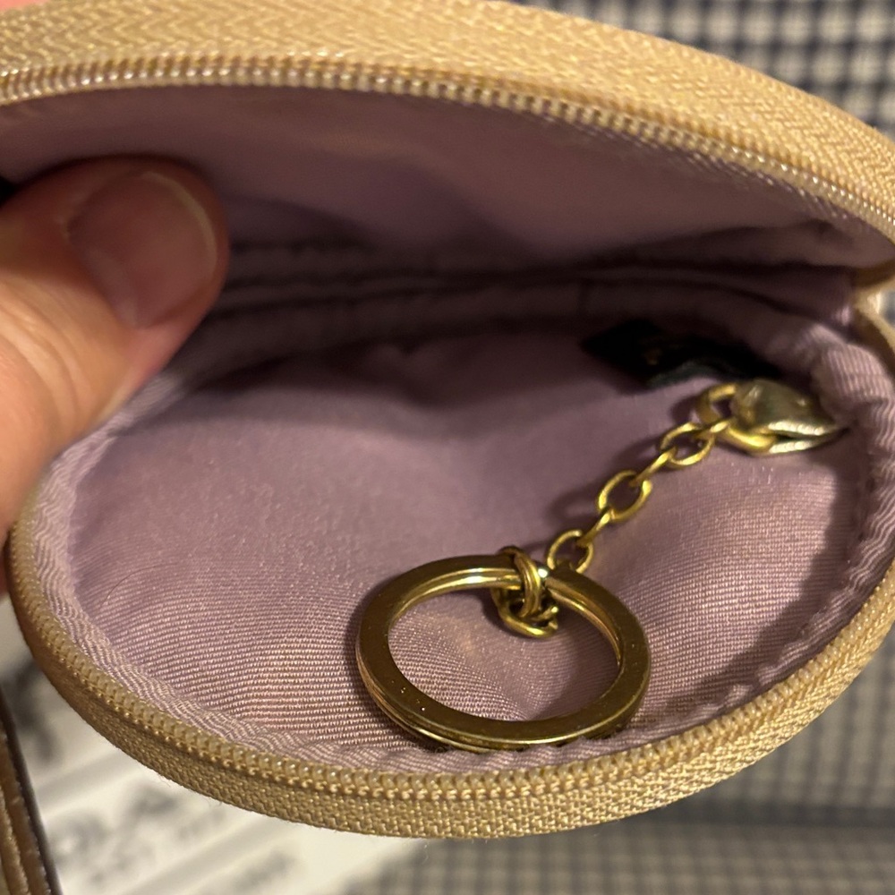Coach signature C doodle gold sequin star Coin Purse - Picture 6 of 8
